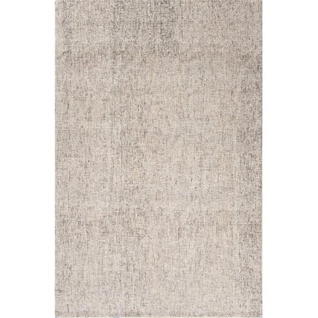 JAIPUR RUGS Hand-Tufted Solid Pattern Wool Ivory/Gray Area Rug  9x12 RUG113966